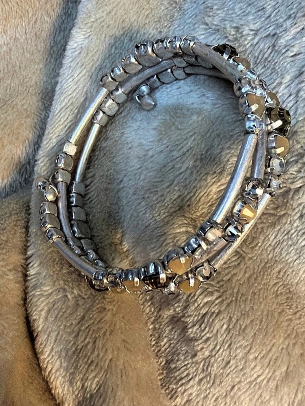 Stella & Dot Gemstone Bracelet in Silver & Yellow